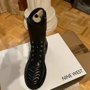 Nine west Sabrah lug sole boot leather like marmont
